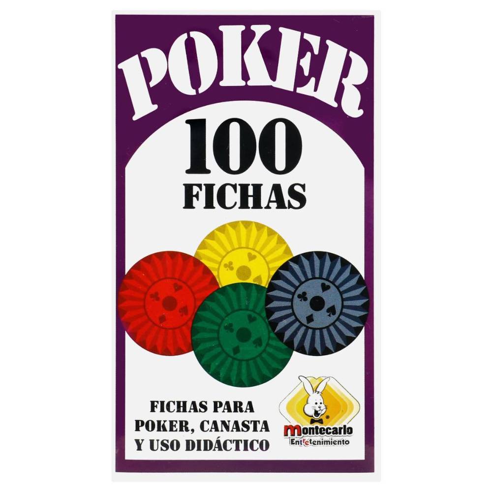 Montecarlo fichas para poker (1 pieza)