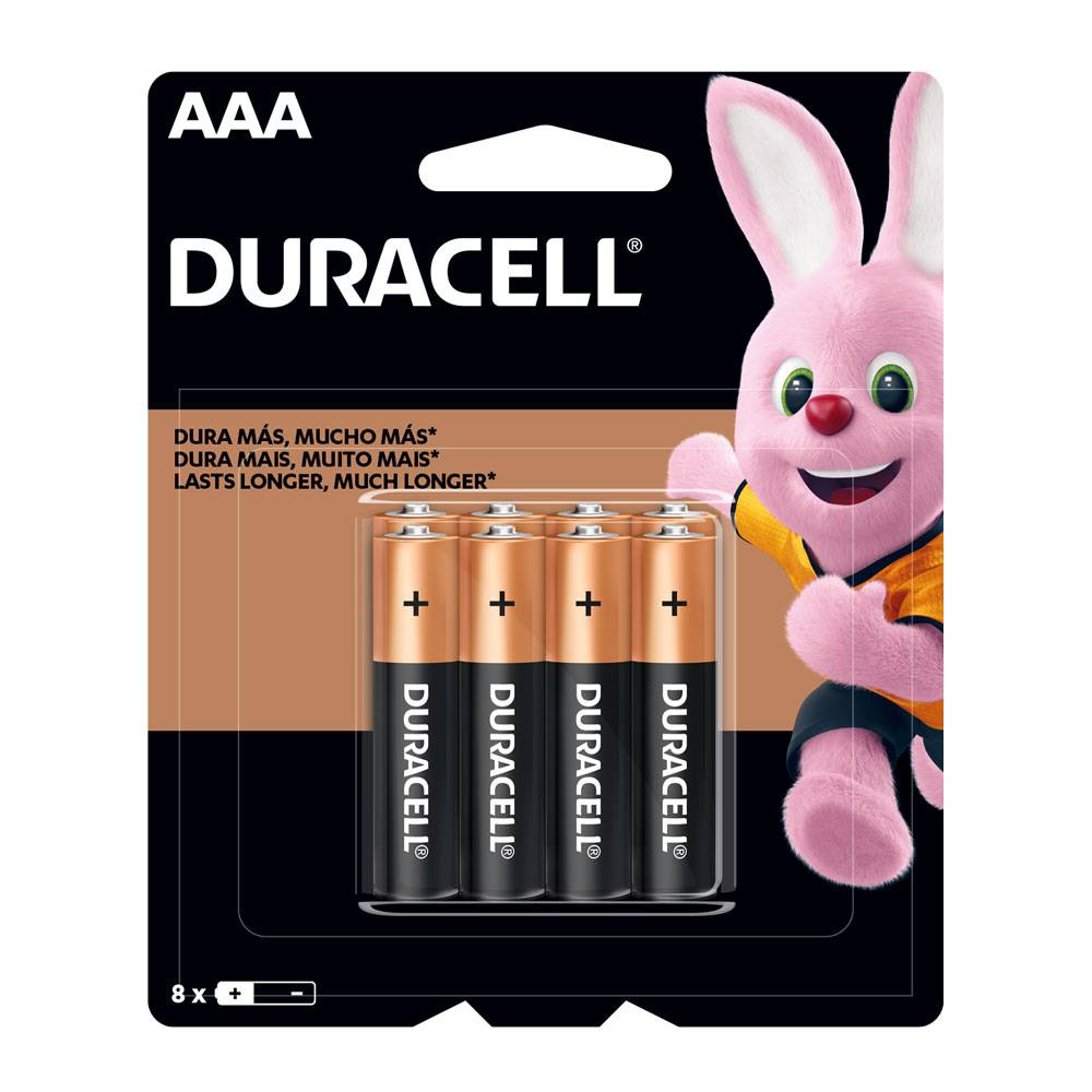 Duracell Pilas Alcalinas AAA x8 Unidades