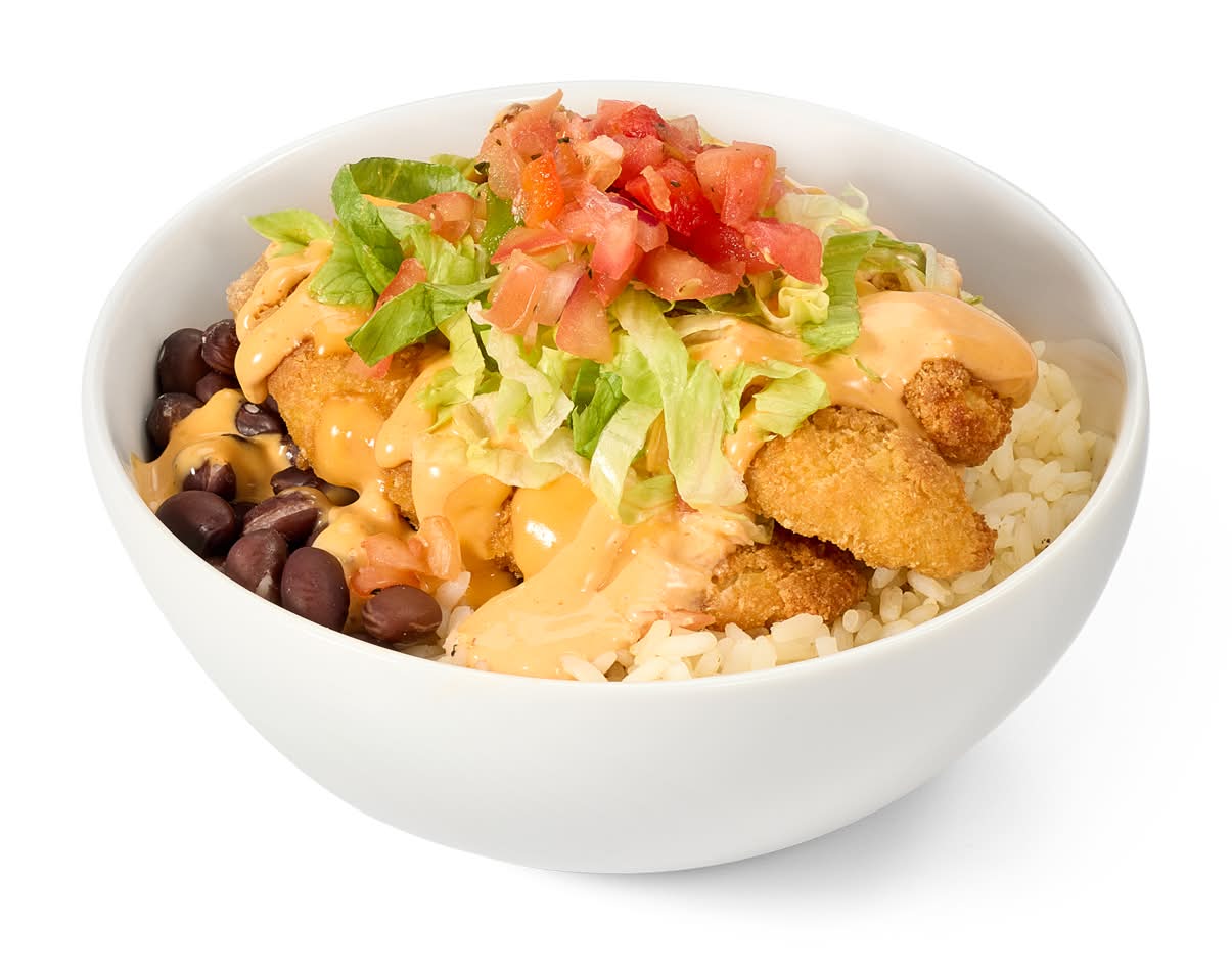 Breaded Chicken Burrito Bowl
