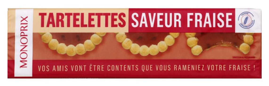 Monoprix - Tartelettes, fraise (150g)