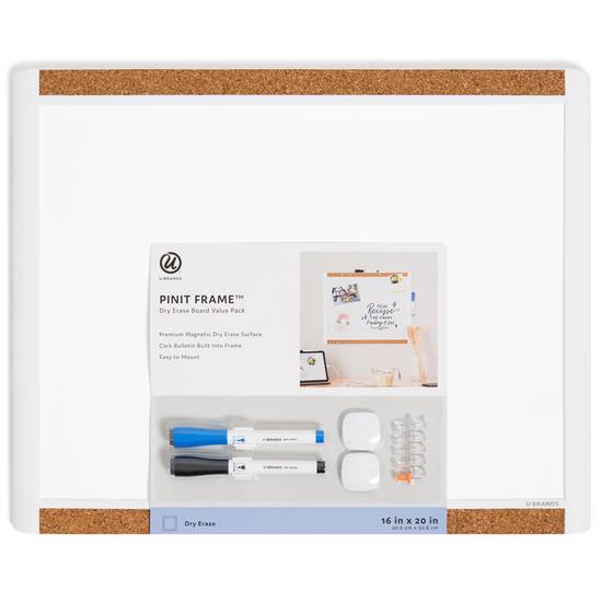 U Brands Pinit Frame Dry-Erase Value pack