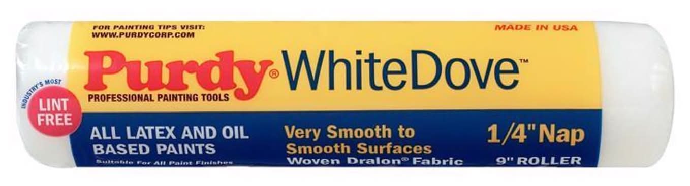 Purdy White Dove Woven Fabric 9 In. W X 1/4 In. Paint Roller Cover 1 Pk