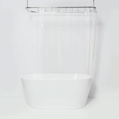 Threshold Peva Medium Weight Shower Liner, 71x71 in, Clear