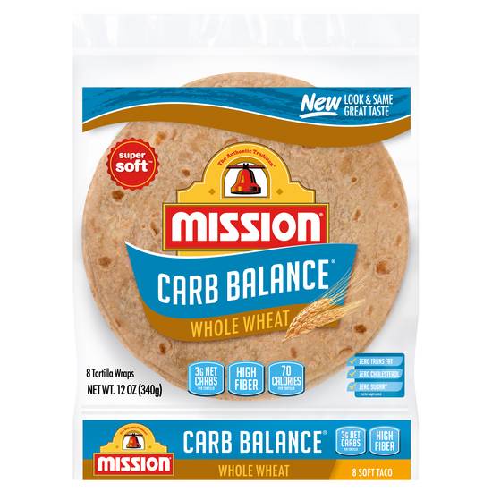 Mission Carb Balance Whole Wheat Tortillas (8 tortillas)