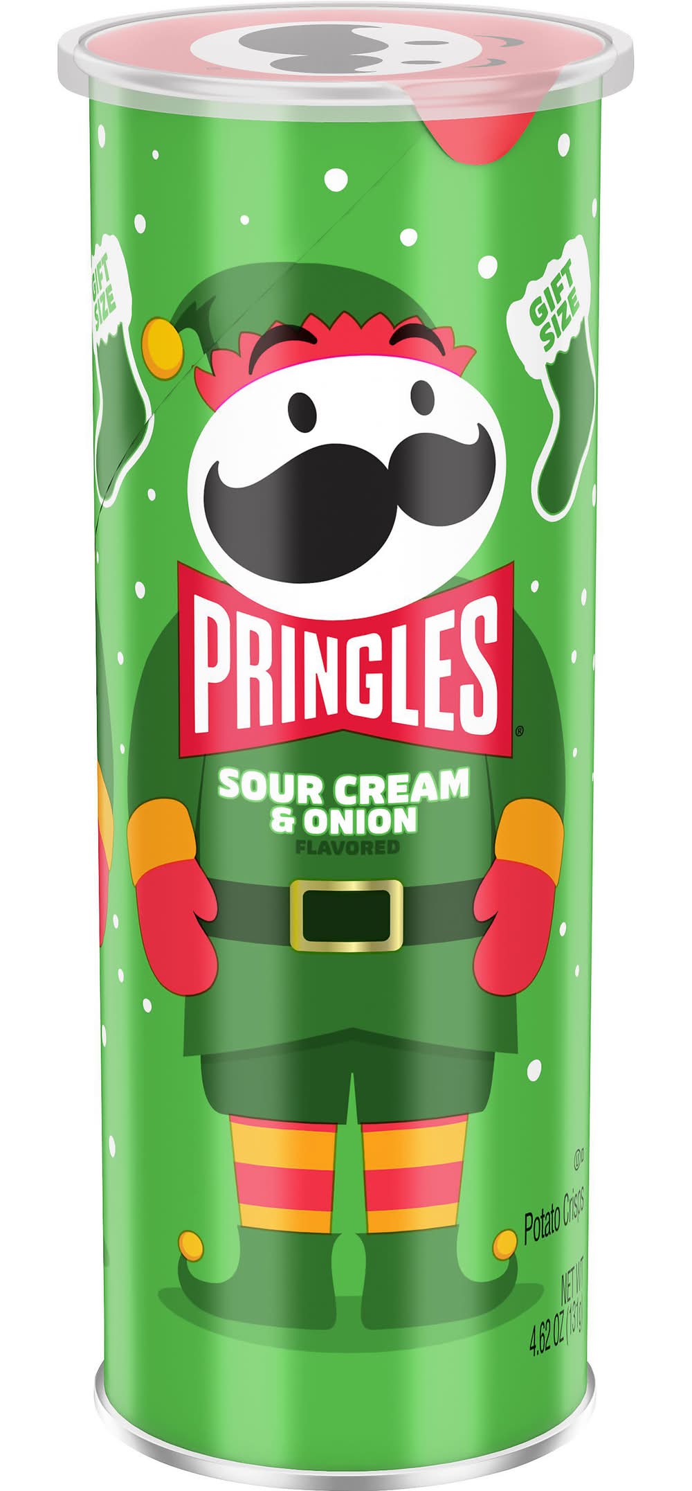 Pringles Sour Cream and Onion Potato Crisps Chips (4.62 oz)