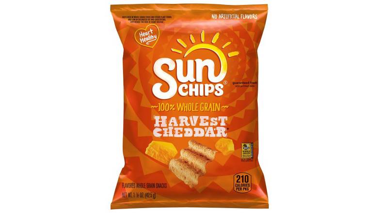 Sunchips® Harvest Cheddar Flavored Whole Grain Snacks