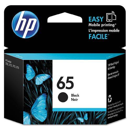 HP Ink Cartridge 65 Black - 1.0 ea