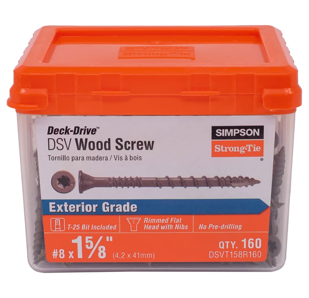 Simpson Strong-Tie #8 x 1-5/8-in Wood to wood Deck Screws ( 160 -Per Box )