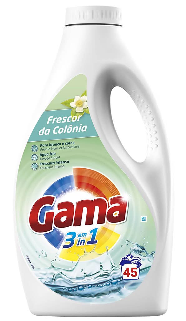 GA.MA Italy - Detergente MÃ¡quina Roupa LÃquido Frescor da ColÃ³nia, 45 doses
