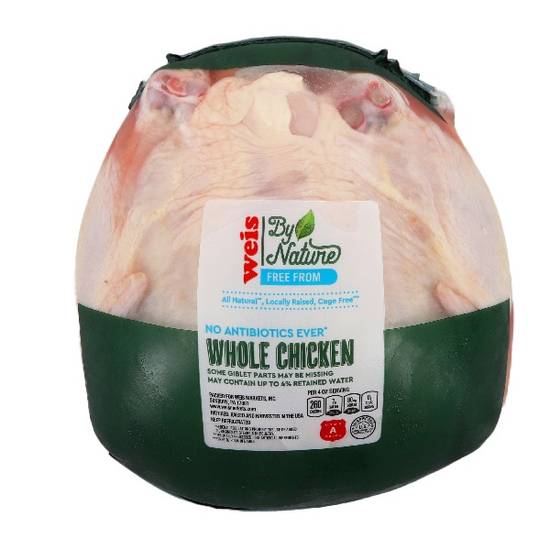 Weis by Nature Tender Young Whole Chickens