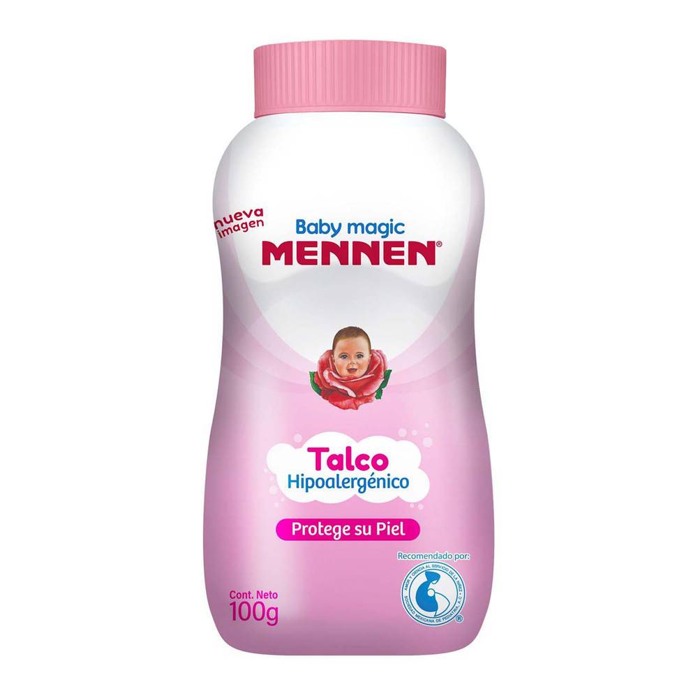 Mennen talco para bebés baby magic rosa (bote 100 g)