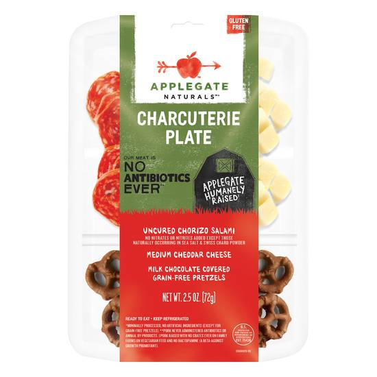 Applegate Chorizo Salami Cheddar & Pretzels Charcuterie Plate