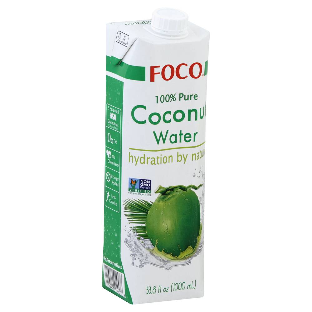 Foco 100% Pure Coconut Water (33.8 fl oz)