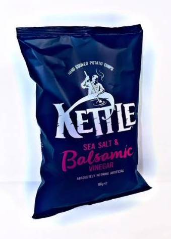 Kettle Chips Sea Salt & Balsamic Vinegar Crisps 150g