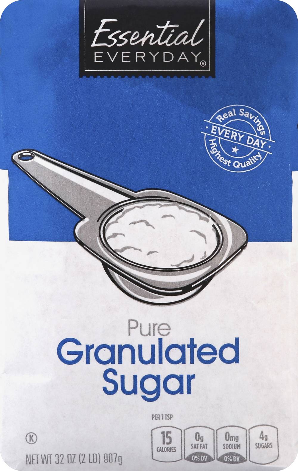 Essential Everyday Pure Granulated Sugar (2 lbs)