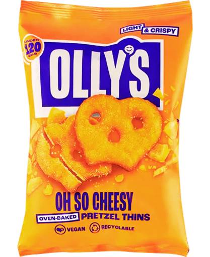 Olly's Oh So Cheesy Pretzel Thins (140g)