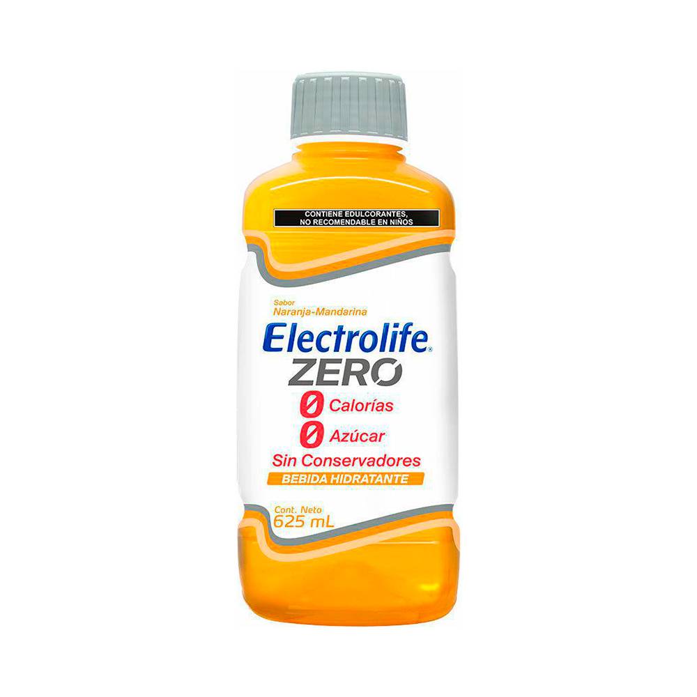 Electrolife bebida hidratante zero sabor naranja/mandarina (botella 625 ml)
