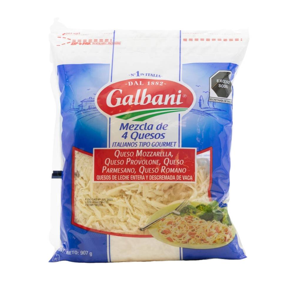Galbani mezcla de 4 quesos tipo italiano