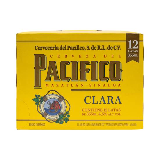 Pacifico Clara Lata 12 Pack 355 mL