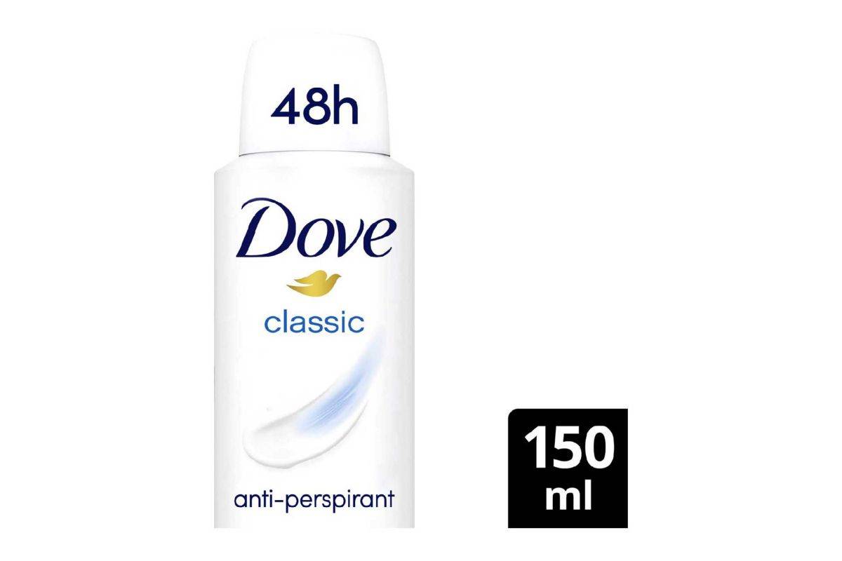 Dove Classic with ¼ moisturising cream Anti-perspirant Deodorant Spray for 48 hours of protection 150ml