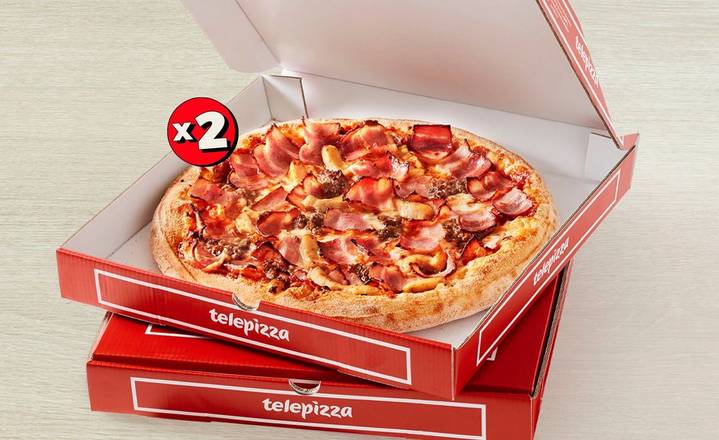 2x1 en Pizza mediana masa fina (2 ing)