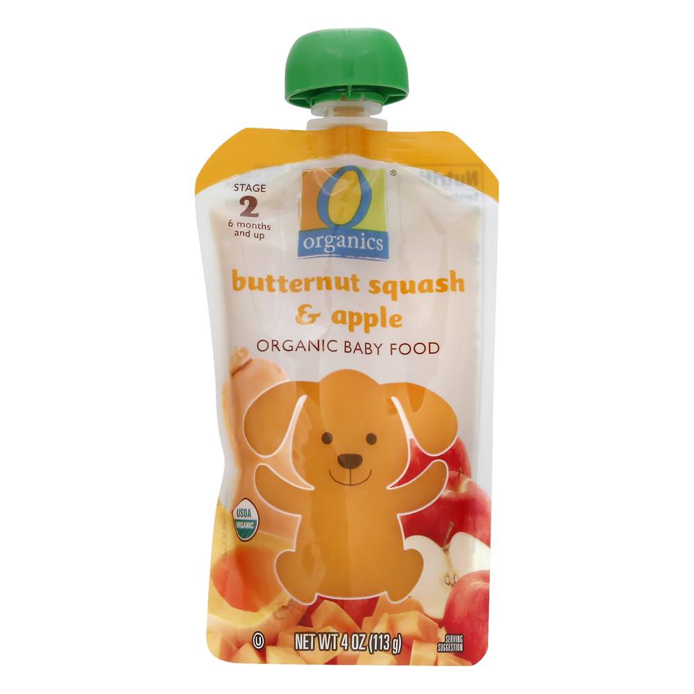 O Organics Organic Butternut Squash & Apple Baby Food Stage 2 (4 oz)