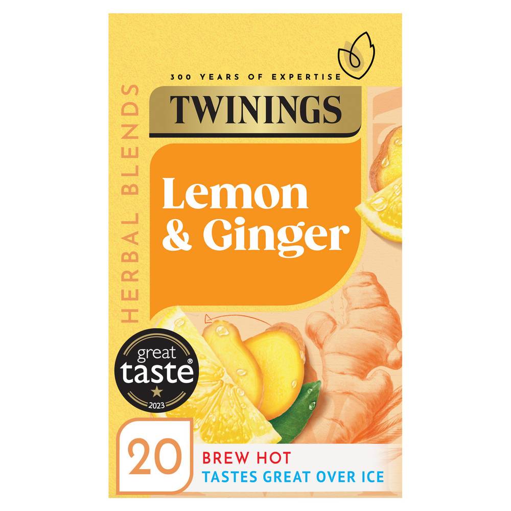 Twinings Lemon & Ginger Tea,  20 Tea Bags