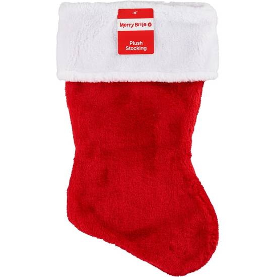 Order Merry Brite 17" Plush Stocking with Cuff food online from CVS store, PEARLAND on bringmethat.com
