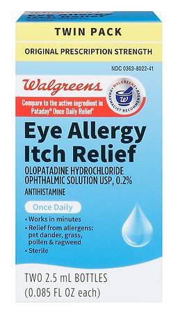 Walgreens Eye Allergy Itch Relief Drops Twin pack (0.09 oz)