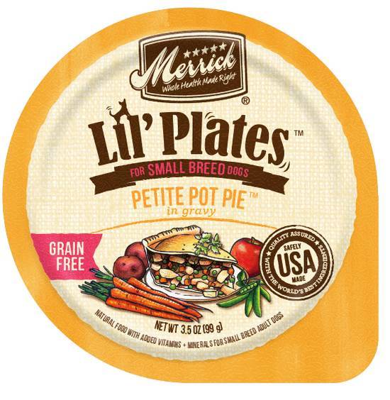 Merrick Lil' Plates Adult Small Breed Grain Free Petite Pot Pie Canned Dog Food (3.5 oz)