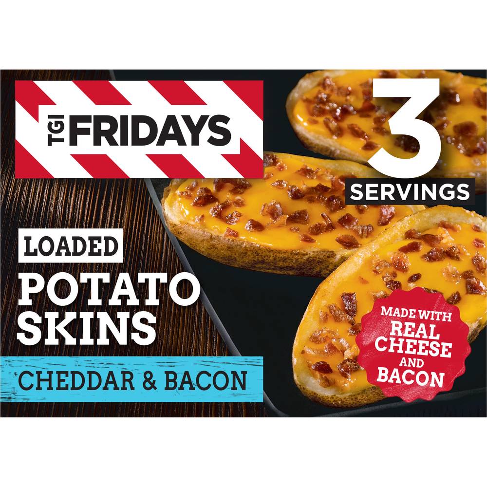 TGI Fridays Loaded Cheddar & Bacon Potato Skins Snack Size (8.54 oz)