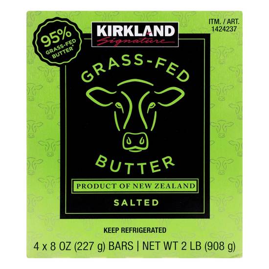 Kirkland Signature Grass-Fed Butter (4 ct, 8 oz)
