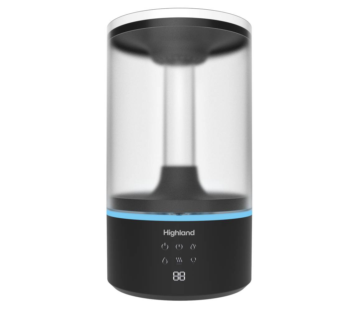 Highland 1.2-Gallons Tabletop Cool Mist/Warm Mist Humidifier (For Rooms Up To 600-sq ft) | BHWC-550D