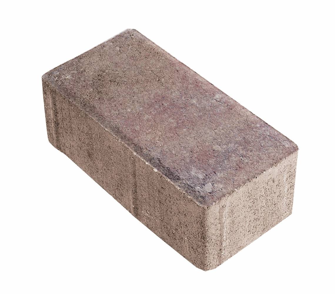 Oldcastle 8-in L x 4-in W x 2-in H Rectangle Sierra Blend Concrete Paver | 127000638