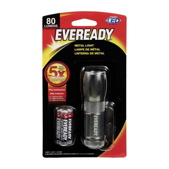 Eveready Metal Flashlight 80 lumens