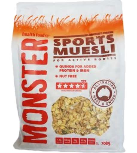 Monster Health Food Co. Monster Health Food Co Muesli Sports (700g)