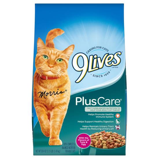 9Lives Plus Care Tuna & Egg Adult Cat Food