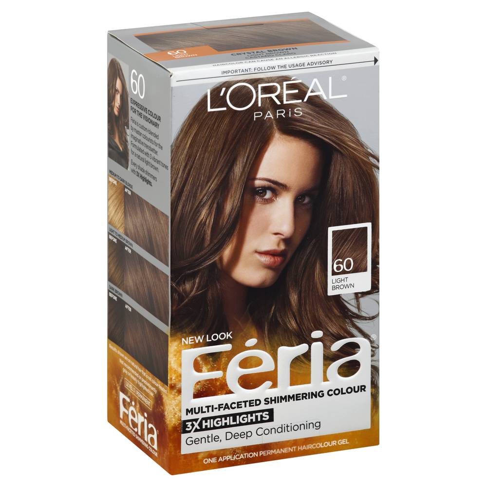 L'oréal Paris Feria Light Brown Permanent Hair Colour Gel