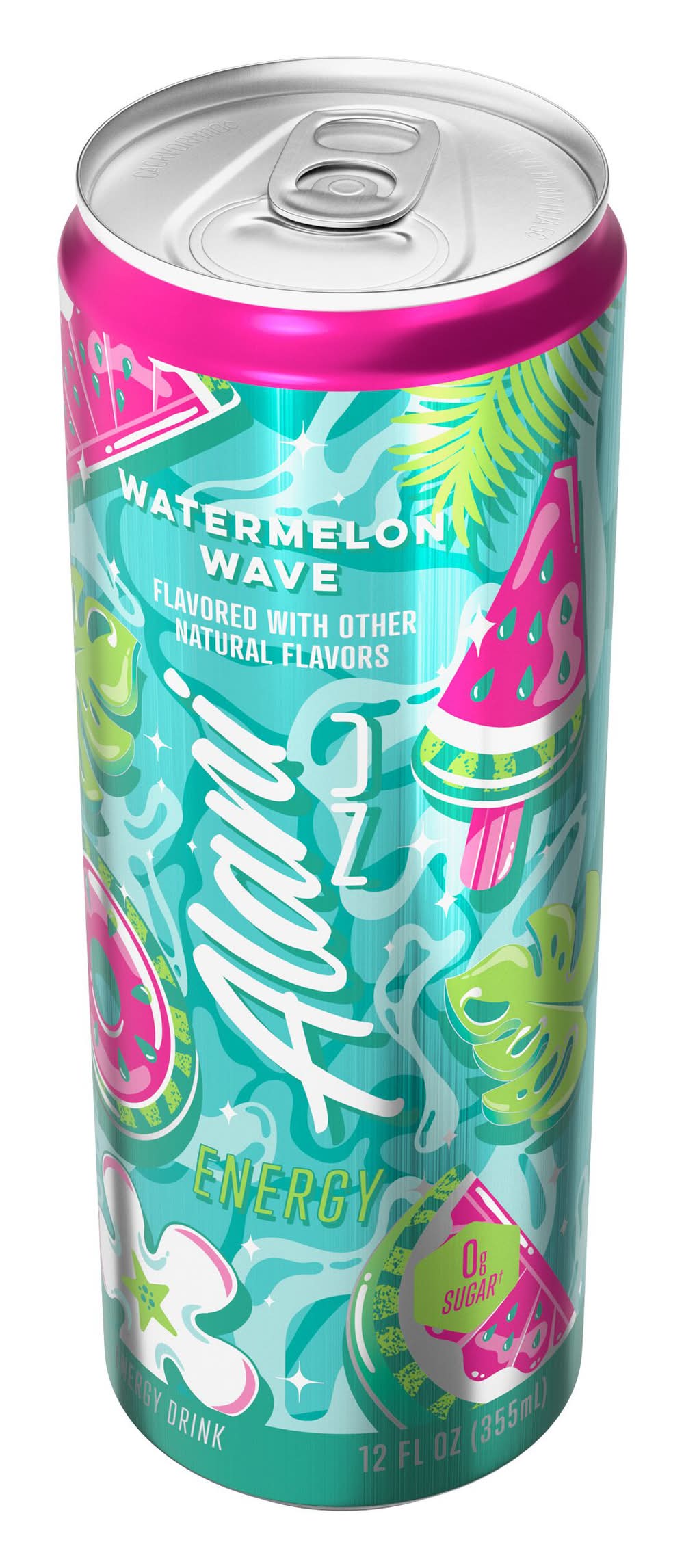Alani Nu Zero Sugar Watermelon Wave Energy Drink (12 fl oz)