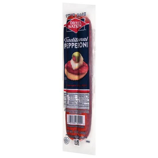 Dietz & Watson Traditional Pepperoni Twin pack