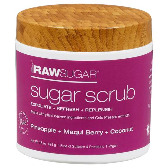 Raw Sugar Pineapple + Maqui Berry + Coconut Sugar Scrub