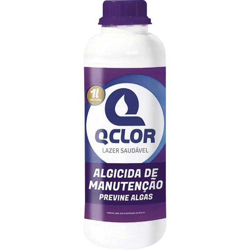 Qclor algicida de manunteção previne algas (1l)