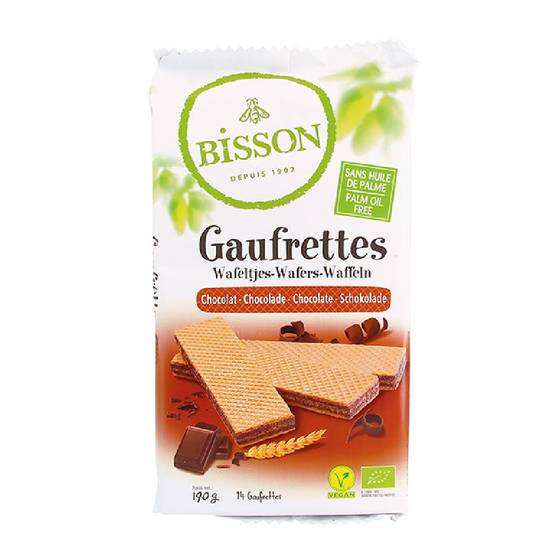 Gaufrettes chocolat 190g - BISSON - BIO