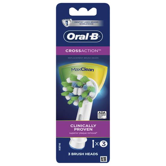 Oral-B Crossaction Replacement Brush Heads (3 ct)