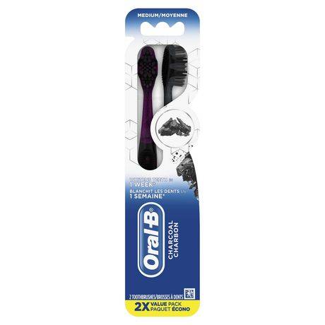 Oral-B Charcoal Toothbrush, Medium