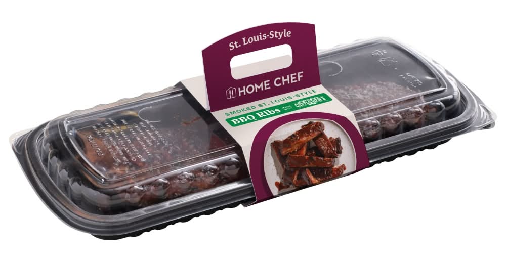 Home Chef Bbq Full Slab Ribs, Smoked St. Louis Style