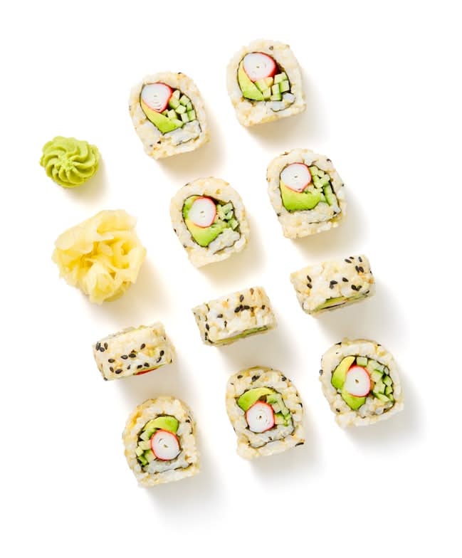 Brown Rice California Sushi Roll