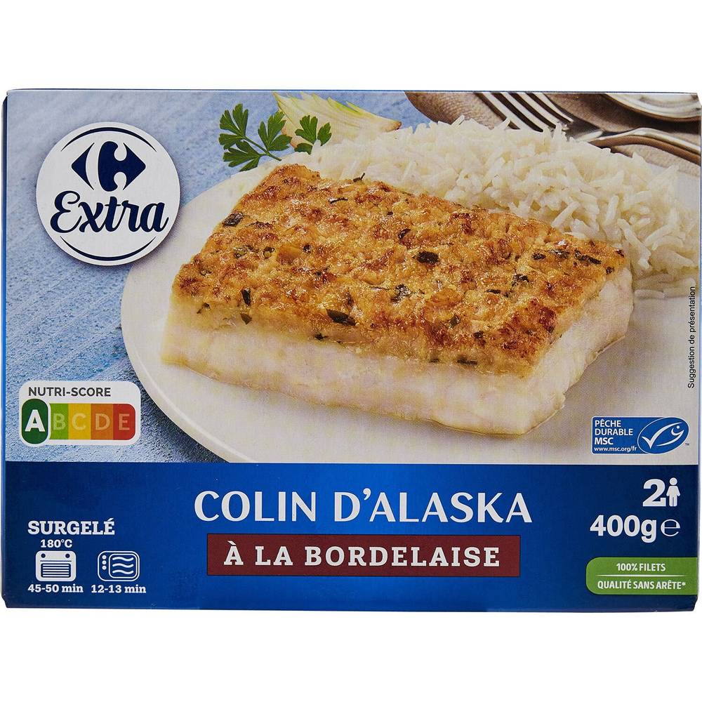 Carrefour - Colin d'alaska à la bordelaise (400g)