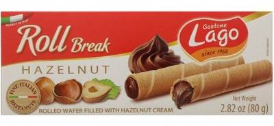 Gastone Lago Roll Break Hazelnut Wafer Rolls (2.82 oz)