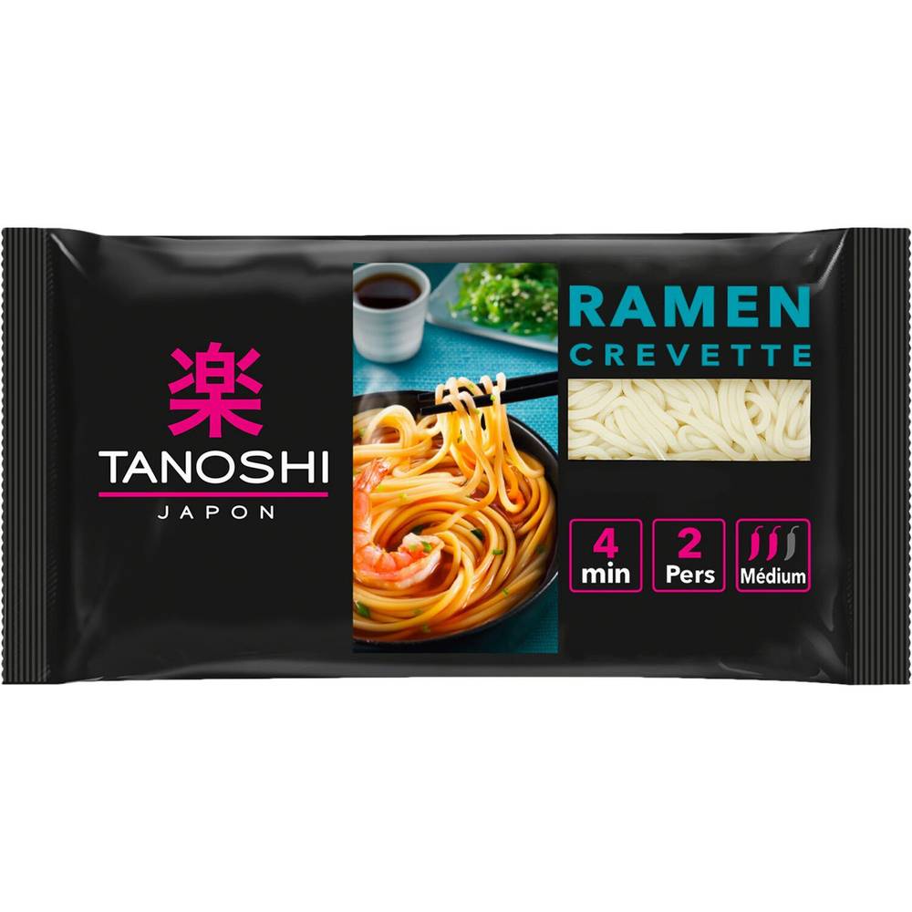 Tanoshi - Ramen saveur crevettes nouilles japonaises précuites